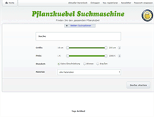 Tablet Screenshot of pflanzkuebel-suchmaschine.de